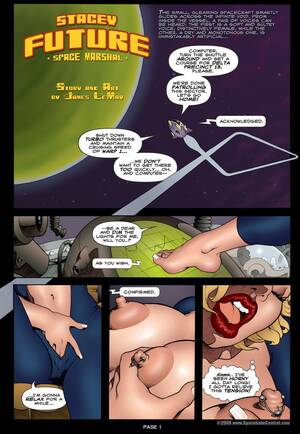 Marshal Porn - Stacey Future- Space Marshal - Porn Cartoon Comics