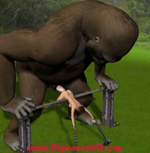 King Kong Anal Porn - King Kong fucks his brunette sacrifice