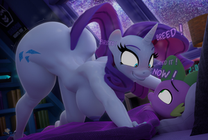Mlp Rarity Porn - Rule34 - If it exists, there is porn of it / hooves-art, rarity (mlp),  spike (mlp) / 7521420