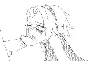 hand drawn vintage porn cum - Erotic Blowjob Cum in Mouth Animated GIF