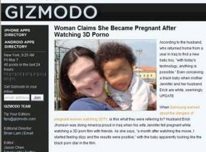 Got Pregnant From Porn - 3D Porn | Gizmodo Pregnant | 3D Pregnant