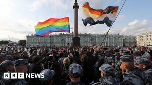 Adult Gay Military Porn - Russia to ban sharing LGBT 'propaganda' with adults as well as children -  BBC News