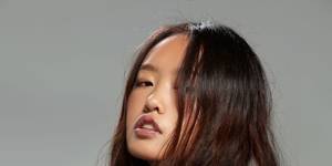 Medium Haircut Styles Porn - woman with long straight black hair