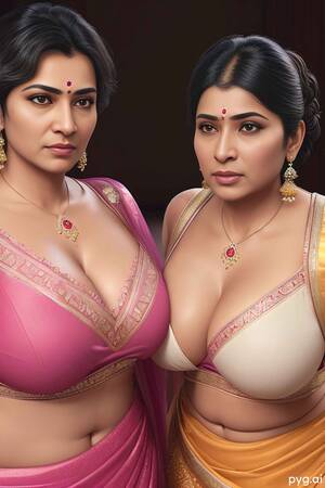 Indian Aunty Porn Captions - Which Indian Aunt you would choose? Pink or white | AI Porn