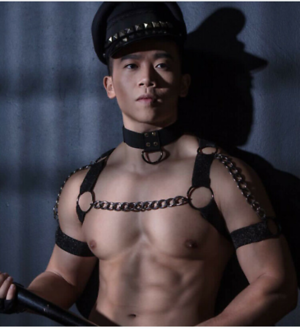 Male Costume Porn - Gay Porn Faux Leather Costume Underwear Clubwear Chest Harness Male Body  Harness | eBay