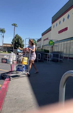 milf upskirt shopping - TOILET-SPY: Upskirt milf grocery shop no panties - ThisVid.com