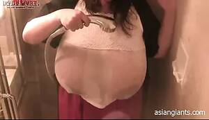 gigantic asian tits - Gigantic Asian Boobs Under Shower - XXXi.PORN Video