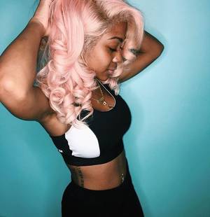 Colored Hair Girl Porn - Pink