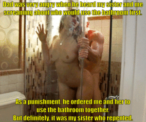 Bathroom Porn Captions - After That Day, She Always Lets Me Use The Shower First-ever. | PornGif.co