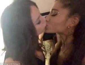 Ariana Grande Lesbian Porn - Ariana Grande kisses Victorious co-star Elizabeth Gillies on the lips |  Daily Mail Online