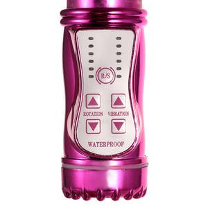 double vibrator - Electric Double vibrator rotated vibration clitoral anal vagina vibrator  powered amazing dildo vibrator porn sex toy for women