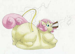 Chubby Pony Porn - bigmint: Here's a fat pony commission picture for a friend of mine. It's  Vanilla, the adorable fat filly pony! She's certainly gotten bigger, hasn't  she? Ever since thenâ€¦ Big Mint's adorable girl