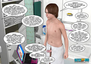 Boy Masturbation Cartoon Porn - Toon ponytailed mom finds a teen guy - Silver Cartoon - Picture 1