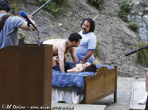 asian behind scene - Jimmy Kimmel getting a crash course in \