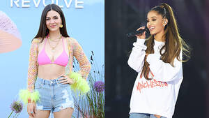Ariana Grande Victoria Justice Vibrator Porn - Victoria Justice Talks Ariana Grande Feud Rumors On 'Victorious' â€“  Hollywood Life