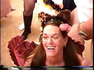 bukkake gangbang halloween costume - Kitty's Halloween Bukkake Orgy | xHamster