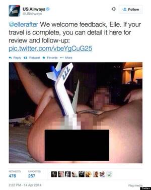 beach nudist labia - US Airways Explains Why It Tweeted A Toy Plane In A Vagina At A Passenger  (NSFW PICTURE) | HuffPost UK News