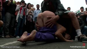 lesbian spanking folsom - Princess Donna Dolore spanks and canes submissive slave Audrey Rose at  Folsom Street Fair then makes her gangbang fuck in public gallery - XNXX.COM