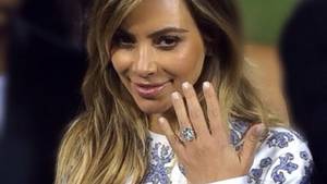 Kim Kardashian Paris Hilton Porn - PHOTO: How does Kim Kardashians engagement ring from Kanye West measure up  among the biggest