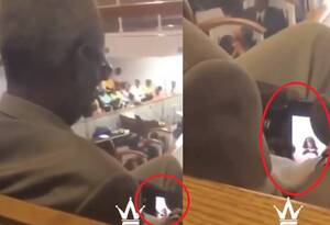 caught watching - Video: Elderly man caught watching sexually explicit video during church  service