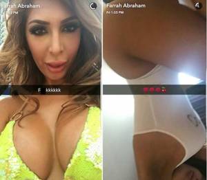 Ferrari Abraham Porn - Farrah Abraham: Semi-Nude on Snapchat