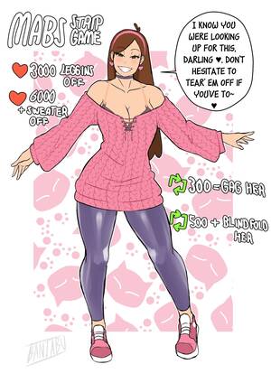 Gravity Falls Candy Lesbian - Mabel & Candy Stripgame (Gravity Falls) [Banjabu] Porn Comic - AllPornComic