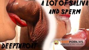 blowjob drool - cumwizme - Unknown - A lot of saliva for deepthroat blowjob. Ð¡umshot in  mouth oral creampie 4K FullHD 1080p Â» HiDefPorn.ws