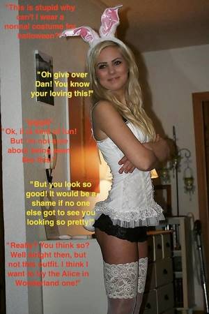 Costume Porn Captions - pink and frilly