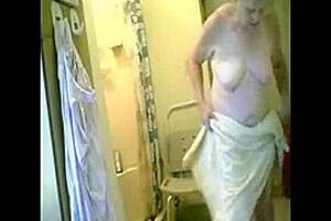 granny caught - My 74years old granny caught nude after shower. Hidden cam, free Voyeur porn  video (Sep 5,