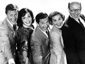 Dick Van Dyke Show Porn - Richard Deacon, right, with, from left, Dick Van Dyke,