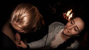 ffm handjob back yard - FFM Threesome Sucking on the Backyard - Outdoor Double Blowjob - Oral  Creampie - Pornhub.com