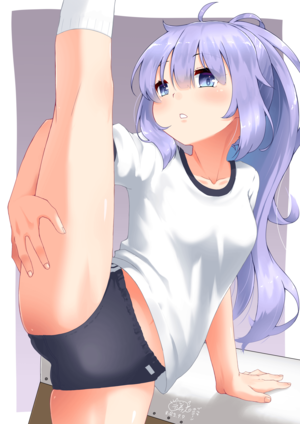 anime standing nude - Unicorn Standing Split in Buruma [Azur Lane] free hentai porno, xxx comics,  rule34 nude art at HentaiLib.net