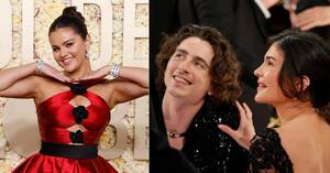 Leno Selena Gomez Porn Captions - What Did Selena Gomez Whisper To Taylor Swift At 2024 Golden Globes?