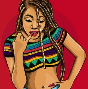 black ghetto cartoon xxx - Natural hair art