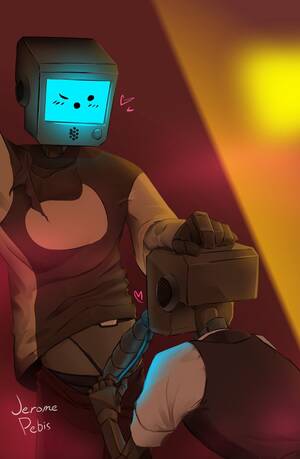 Cartoon Robot Gay Porn - Rule 34 - 2boys blowjob blush gay genitals glowing genitalia glowing penis  heart jacob (stray) jeromepebis nestor (stray) open mouth penis penis kiss  pulling down pants robot robot penis robotic robotic arm
