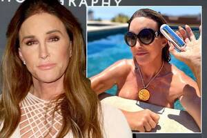 Bruce Jenner Sex Boobs - Caitlyn Jenner strips completely naked as she goes skinny dipping in her  pool - Mirror Online