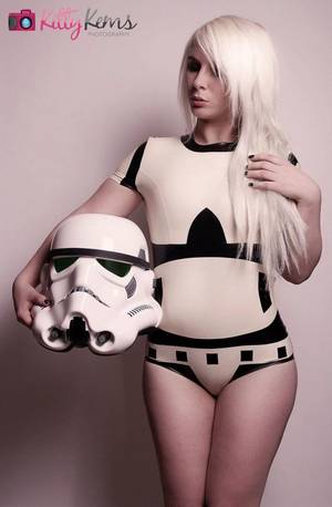 latex star wars padme porn - Star Wars Stormtrooper Inspired Rubber Latex Bodysuit Romper Version 2