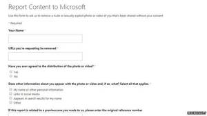 Microsoft Revenge Porn - Microsoft revenge porn form