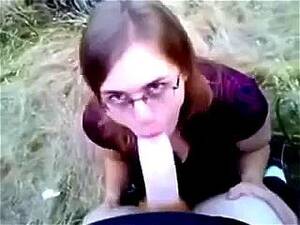 nerds that suck cock - Watch Nerdy girl sucks big white cock outdoors - Nerd, Nerdy, Glasses Porn  - SpankBang