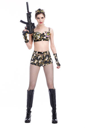 Military Sexy Porn - 2017 Adult Woman Sexy Military Camouflage Uniform Erotic Costume Club Fancy  Cosplay Outfit Porn Games Suits