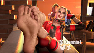 Harley Quinn Feet Porn - Harley Quinn's Bare Soles - Fortnite by Tuenniel on DeviantArt