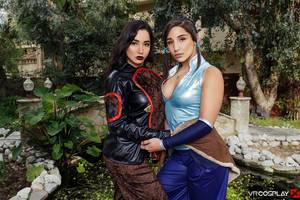 Legend Of Korrasami - Experience anime XXX in real-life with the Legend of Korra lesbian cosplay  porn scene featuring Abella Danger and Karlee Grey