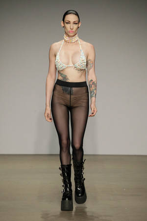 Fashion Porn - A fashion show presented by Dutch porn star Bobbi Eden? We knew we were in  for a treat at this one. Groaning sounds when we entered the rooms, ...