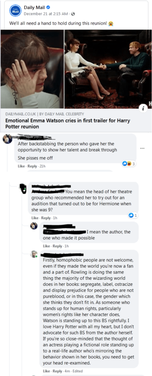 Emma Watson Schoolgirl Fucked By Giant Dick - I didn't like it when someone on Facebook dissed Emma Watson for standing  up to Rowling : r/MurderedByWords