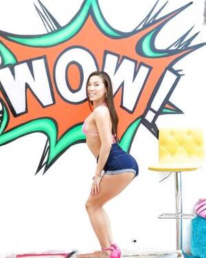 asian pussy up shorts - Young Asian Kalina Ryu in shorts showing her bald pussy close up outdoors  Porn Pictures, XXX Photos, Sex Images #2639643 - PICTOA