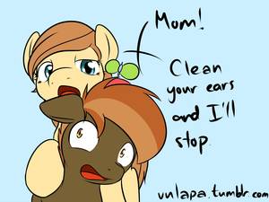 Mlp Buttons Mom Porn - #434194 - artist:vulapa, button mash, nibbling, oc, oc:button's mother,  safe - Derpibooru - My Little Pony: Friendship is Magic Imageboard