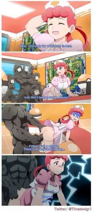 cartoon strip xxx - Nurse joy comic strip threetwigs pokemon nude porn picture | Nudeporn.org