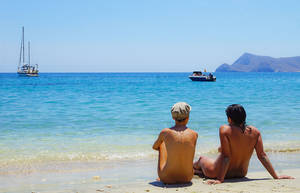 belize topless beach - Cala san pedro nudist