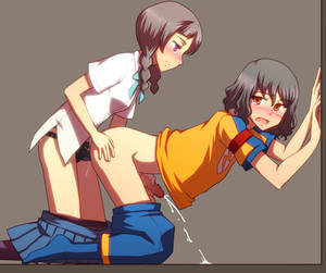 femdom ass anime - Sissy pegging handjob orgasm strap-on femdom hentai Hot facesitting, ass  worship and pussy eating porn.