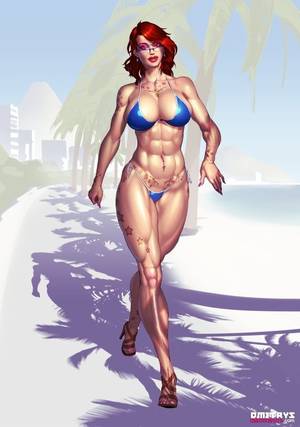 3d Extreme Female Muscle Porn - Maymay by Dmitry Sergeev